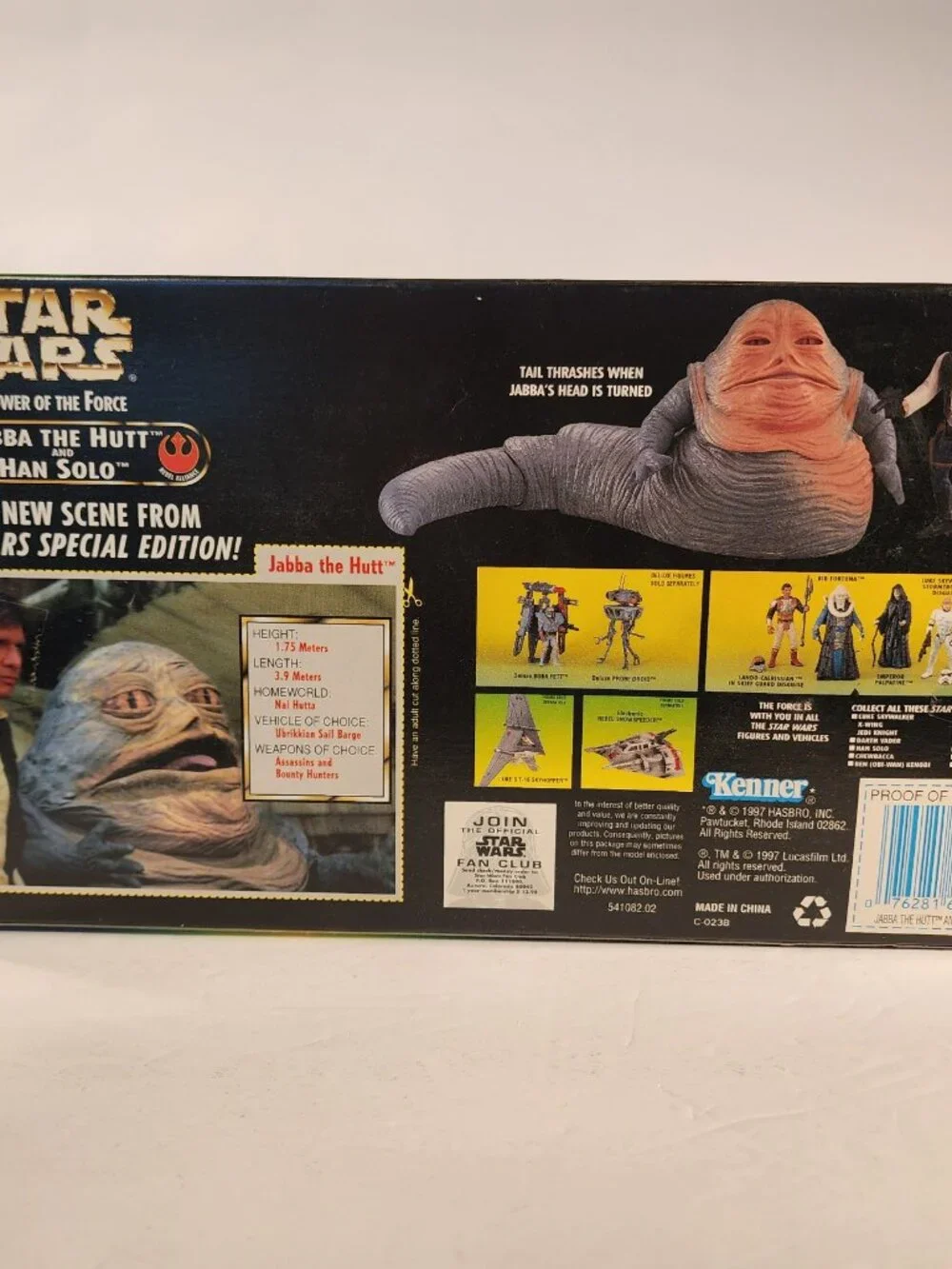 NEW IN BOX  STAR WARS Jabba the Hut and Han Solo action figure set